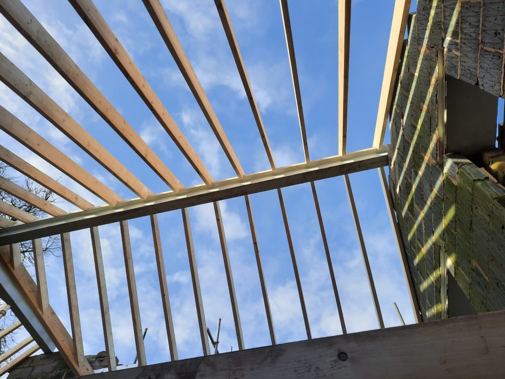 Image of cut roof.
